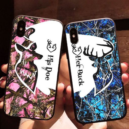 Gearhuman 3D His Doe Valentine Custom Phonecase GB14014 Glass Phone Case