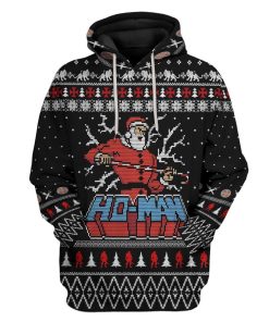 Gearhuman 3D Ho Man Ugly Christmas Sweater Custom Tshirt Hoodie Apparel GV30108 3D Apparel Hoodie S 