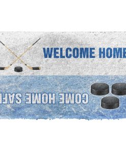 Gearhuman 3D Hockey Welcome Home Custom Doormat GB23021 Doormat Doormat S(15,8''x23,6'')