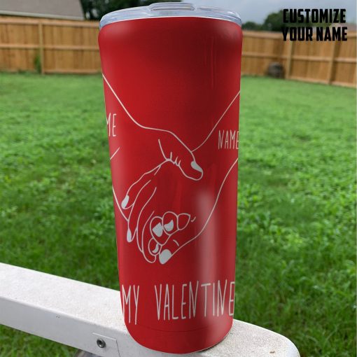 GearHuman 3D Holding Hands Custom Name Tumbler GR31129 Tumbler