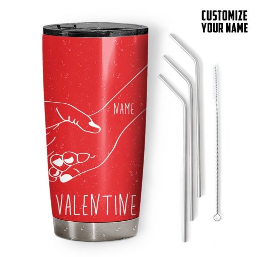 GearHuman 3D Holding Hands Custom Name Tumbler GR31129 Tumbler