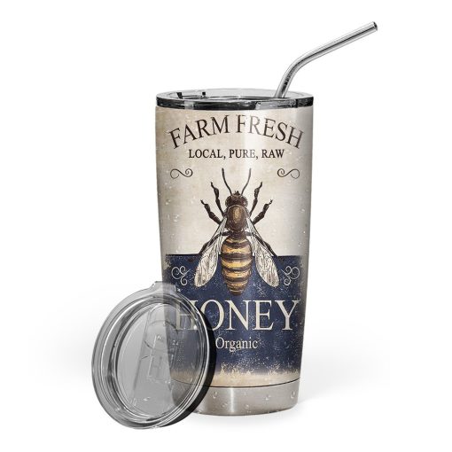 Gearhuman 3D Honey Bee Knowledge Custom Tumbler GB26021 Tumbler Short 20oz