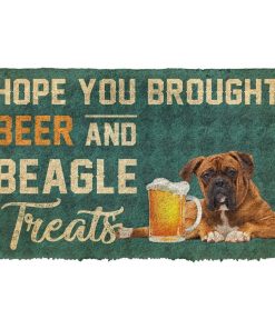 Gearhuman 3D Hope You Brought Beer And Boxer Treats Doormat GK29015 Doormat Doormat S(15,8''x23,6'')