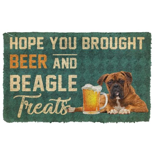 Gearhuman 3D Hope You Brought Beer And Boxer Treats Doormat GK29015 Doormat Doormat S(15,8''x23,6'')