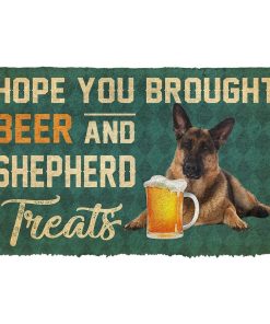 Gearhuman 3D Hope You Brought Beer And Shepherd Treats Doormat GK29011 Doormat Doormat S(15,8''x23,6'')