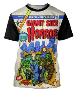 Gearhuman 3D Horror Comics Custom Tshirt Apparel GW28084 3D T-shirt T-Shirt S 