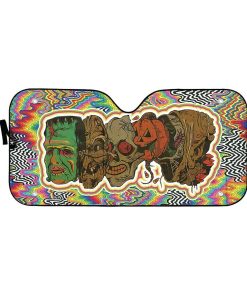 Gearhuman 3D Horror Halloween Custom Car Auto Sunshade GC18094 Auto Sunshade 57''x27.5'' 