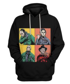 Gearhuman 3D Horror Meme Custom Hoodie Apparel GC23091 3D Apparel Hoodie S 