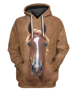 Gearhuman 3D Horse Front And Back Tshirt Hoodie Apparel GV080310 3D Apparel Hoodie S