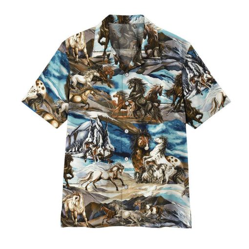 Gearhuman 3D Horse Hawaii Shirt ZZ3105212 Hawai Shirt Short Sleeve Shirt S