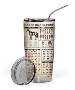 Gearhuman 3D Horse Knowledge Giveashitometer Custom Tumbler GB01024 Tumbler Short 20oz