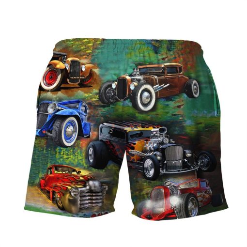 Gearhuman 3D Hot Rod Awesome Hawaii Shirt ZK17062113 Short Sleeve Shirt