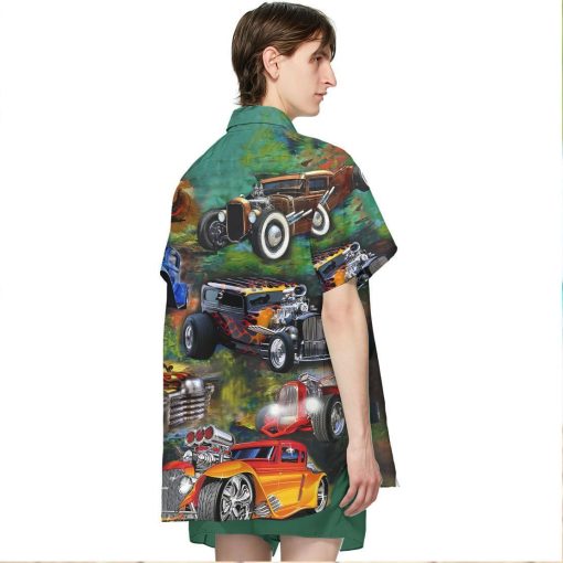 Gearhuman 3D Hot Rod Awesome Hawaii Shirt ZK17062113 Short Sleeve Shirt