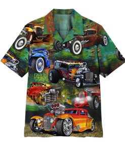 Gearhuman 3D Hot Rod Awesome Hawaii Shirt ZK17062113 Short Sleeve Shirt Short Sleeve Shirt S 