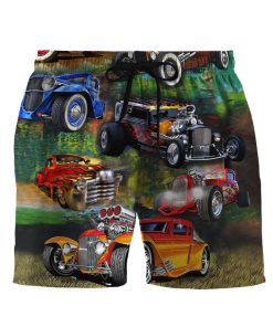 Gearhuman 3D Hot Rod Awesome Shorts ZK17062114 Men Shorts Beach Shorts S 