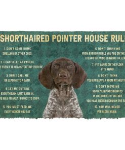 Gearhuman 3D House Rules German Shorthaired Pointer Dog Doormat GV18027 Doormat Doormat S(15,8''x23,6'')