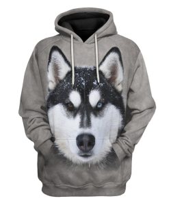 Gearhuman 3D Husky Cosplay Custom Tshirt Hoodie Appreal GK23127 3D Apparel Hoodie S 