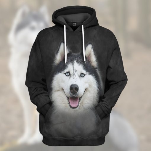Gearhuman 3D Husky Dog Tshirt Hoodie Apparel GV05034 3D Apparel