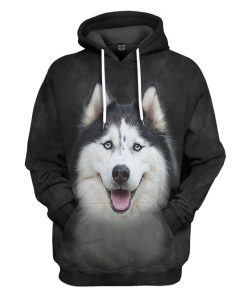 Gearhuman 3D Husky Dog Tshirt Hoodie Apparel GV05034 3D Apparel Hoodie S