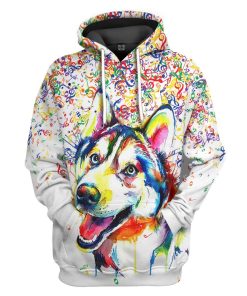 Gearhuman 3D Husky Music Tshirt Hoodie Apprarel GB100314 3D Apparel Hoodie S