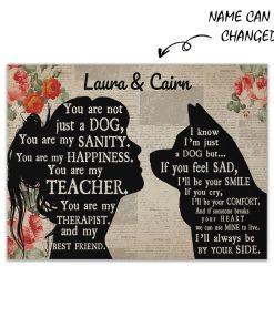 Gearhuman 3D Husky My Best Friend Custom Name Canvas GW260120 Canvas 1 Piece Non Frame M