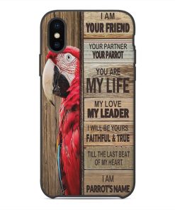 Gearhuman 3D I Am Your Friend Parrot Custom Name Phonecase GB11121 Glass Phone Case Iphone X 