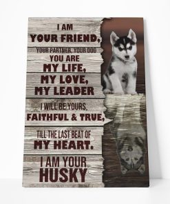 Gearhuman 3D I Am Your Friend Reflection Husky Custom Canvas GB27015 Canvas 1 Piece Non Frame M