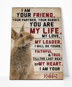 Gearhuman 3D I Am Your Rabbit Canvas GB04033 Canvas 1 Piece Non Frame M