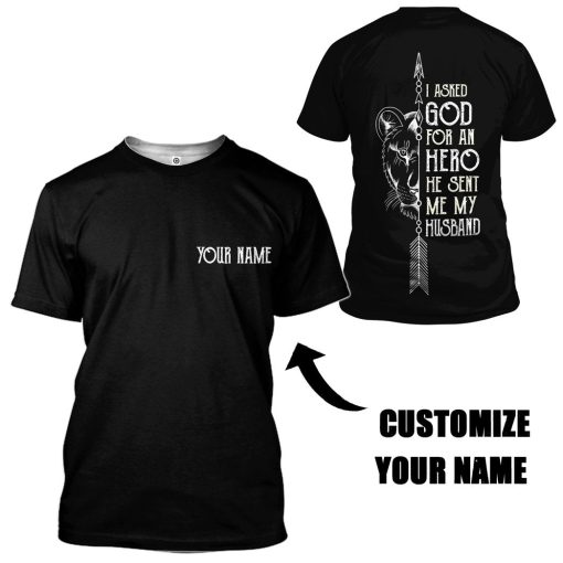 Gearhuman 3D I Asked God For A Hero Custom Name Tshirt Hoodie Apparel GB31129 3D Apparel