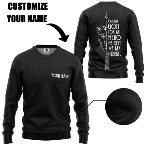 Gearhuman 3D I Asked God For A Hero Custom Name Tshirt Hoodie Apparel GB31129 3D Apparel