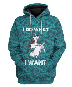 Gearhuman 3D I Do What I Want Cat Tattoo Custom Tshirt Hoodie Apparel GC21103 3D Apparel Hoodie S 