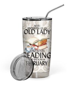 Gearhuman 3D I Love Reading February Custom Design Vacuum Insulated Tumbler GV07099 Tumbler 