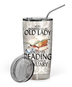 Gearhuman 3D I Love Reading January Custom Design Vacuum Insulated Tumbler GV07098 Tumbler 