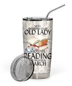 Gearhuman 3D I Love Reading March Custom Design Vacuum Insulated Tumbler GV070910 Tumbler 