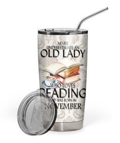 Gearhuman 3D I Love Reading November Custom Design Vacuum Insulated Tumbler GV070917 Tumbler 