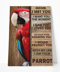 Gearhuman 3D I Would Protect You Parrot Canvas GB230213 Canvas 1 Piece Non Frame M