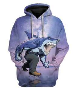 Gearhuman 3D Ice Skating Shark Custom T-Shirts Hoodies Apparel AN-TA1002204 3D Custom Fleece Hoodies Hoodie S 