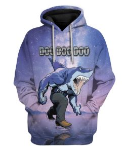 Gearhuman 3D Ice Skating Shark Doo Doo Custom T-Shirts Hoodies Apparel AN-TA1102203 3D Custom Fleece Hoodies Hoodie S 