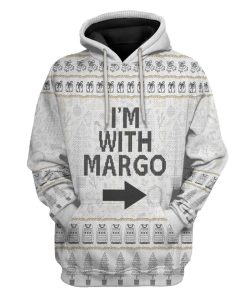 Gearhuman 3D Im With Margo National Lampoon Christmas Vacation Ugly Sweater Custom Tshirt Hoodie Apparel GV031111 3D Apparel Hoodie S