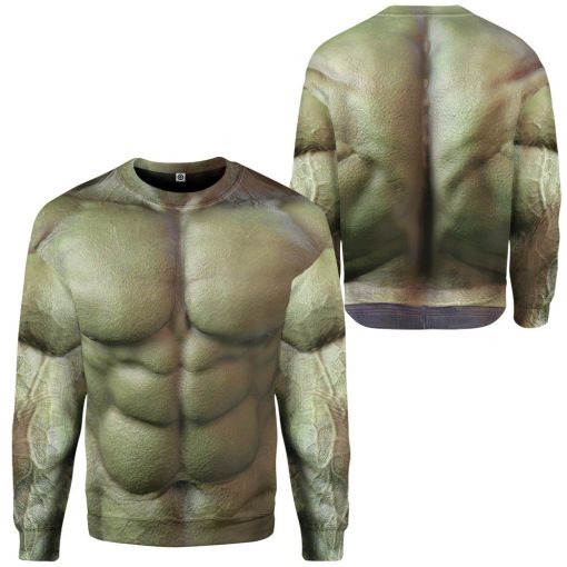 Gearhuman 3D Incredible Hulk Custom Sweatshirt Apparel GN210811 Sweatshirt