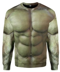 Gearhuman 3D Incredible Hulk Custom Sweatshirt Apparel GN210811 Sweatshirt Sweatshirt S 