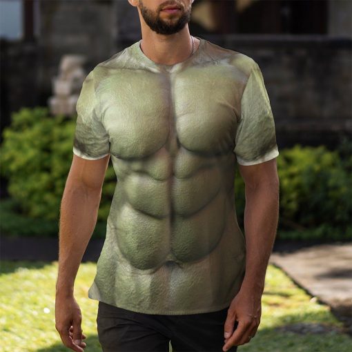 Gearhuman 3D Incredible Hulk Custom Tshirt Apparel GN210811 3D T-shirt