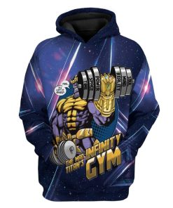 Gearhuman 3D Infinity Gym Custom T-Shirts Hoodies Apparel MV-DT0802203 3D Custom Fleece Hoodies Hoodie S 