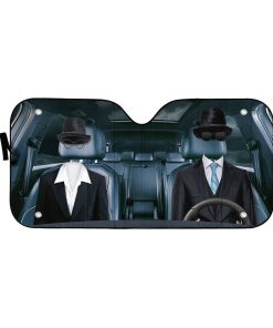 Gearhuman 3D Invisible Couple Custom Car Auto Sunshade GW21092 Auto Sunshade 57''x27.5'' 