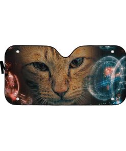 Gearhuman 3D Iron Man HUD Cat Auto Sunshade ZK2804211 Auto Sunshade 57''x27.5'' 