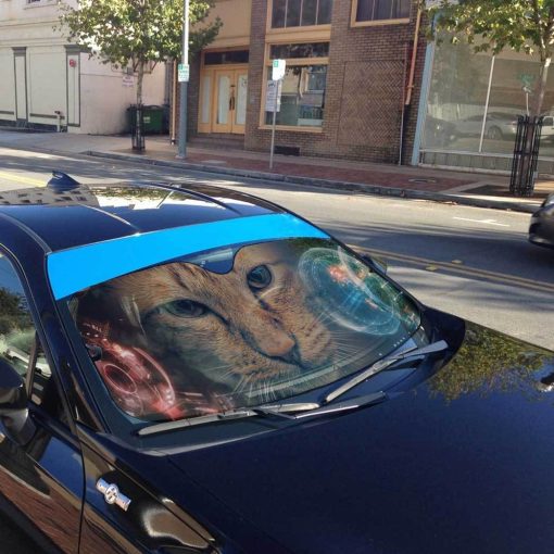 Gearhuman 3D Iron Man HUD Cat Auto Sunshade ZK2804211 Auto Sunshade