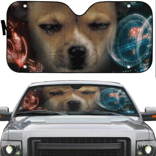 Gearhuman 3D Iron Man HUD Dog Auto Sunshade ZK2804212 Auto Sunshade