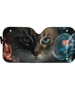 Gearhuman 3D Iron Man HUD Ragdoll Cat Auto Sunshade ZK2804214 Auto Sunshade 57''x27.5'' 