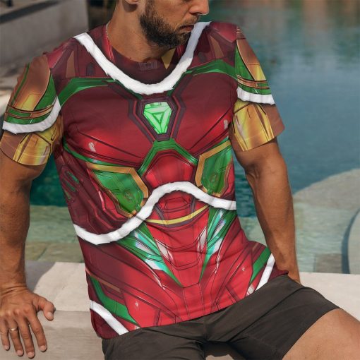 Gearhuman 3D Ironman Christmas Custom Tshirt Apparel GJ08101 3D T-shirt