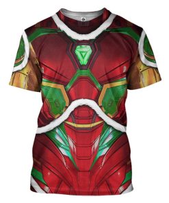 Gearhuman 3D Ironman Christmas Custom Tshirt Apparel GJ08101 3D T-shirt T-Shirt S 